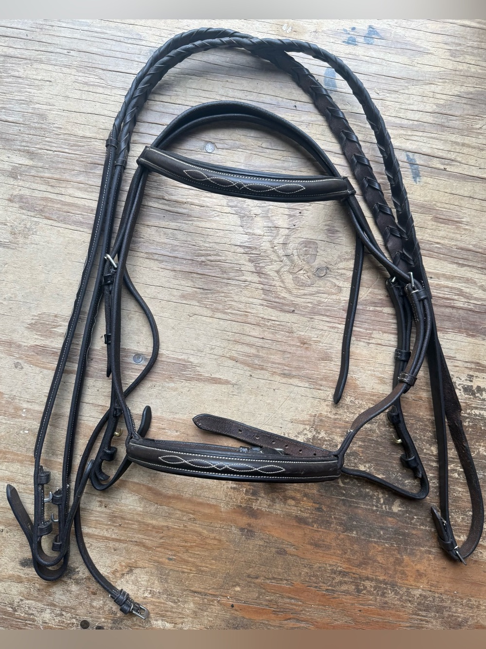 Bridleway fancy stitch pony bridle